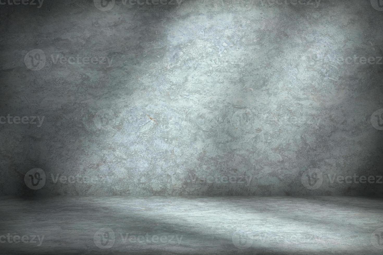 Abstract Concrete Room Background with Light Leak Using for Product Presentation Backdrop. photo