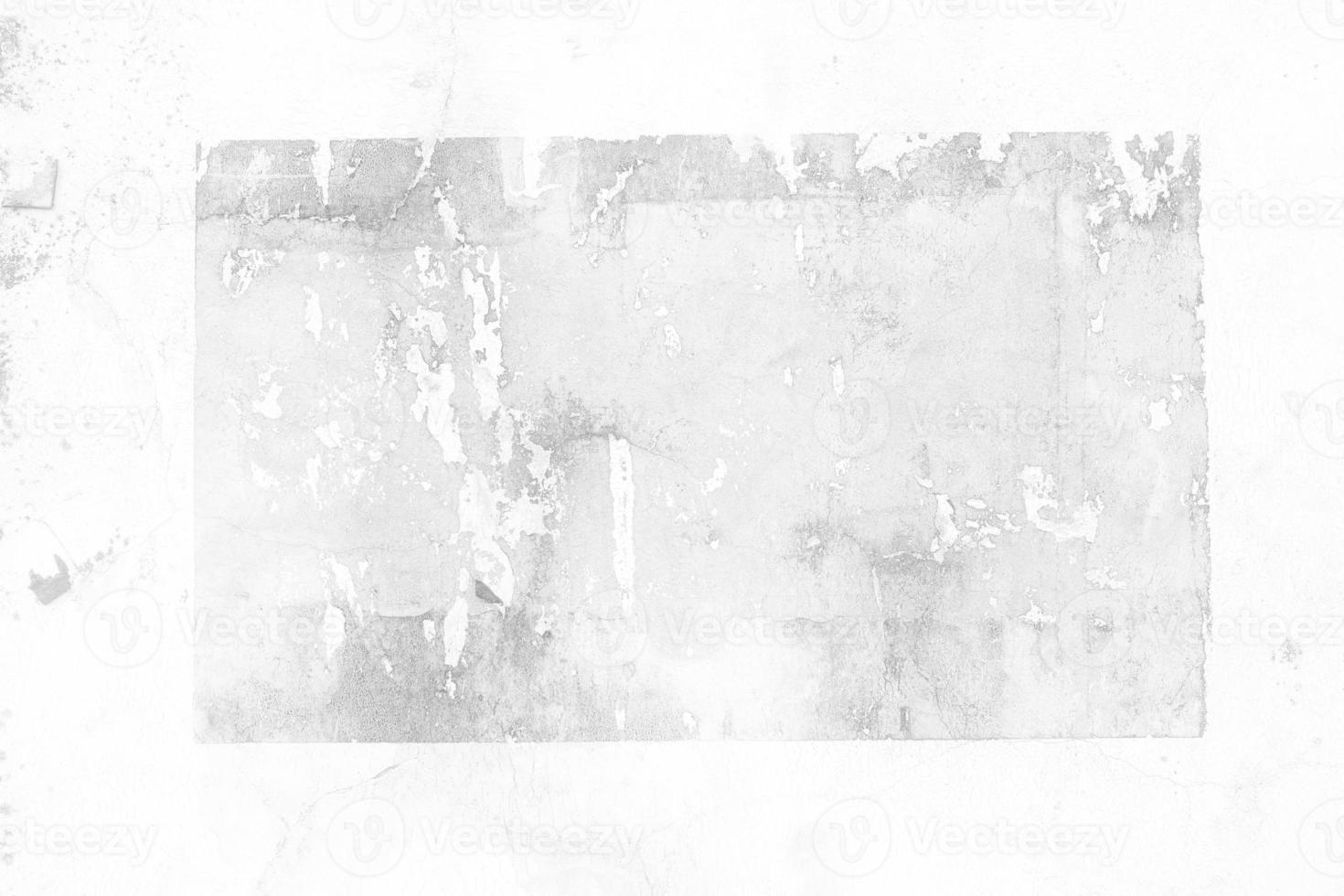 Peeling Poster left Glue Adhesive Stain on White Concrete wall