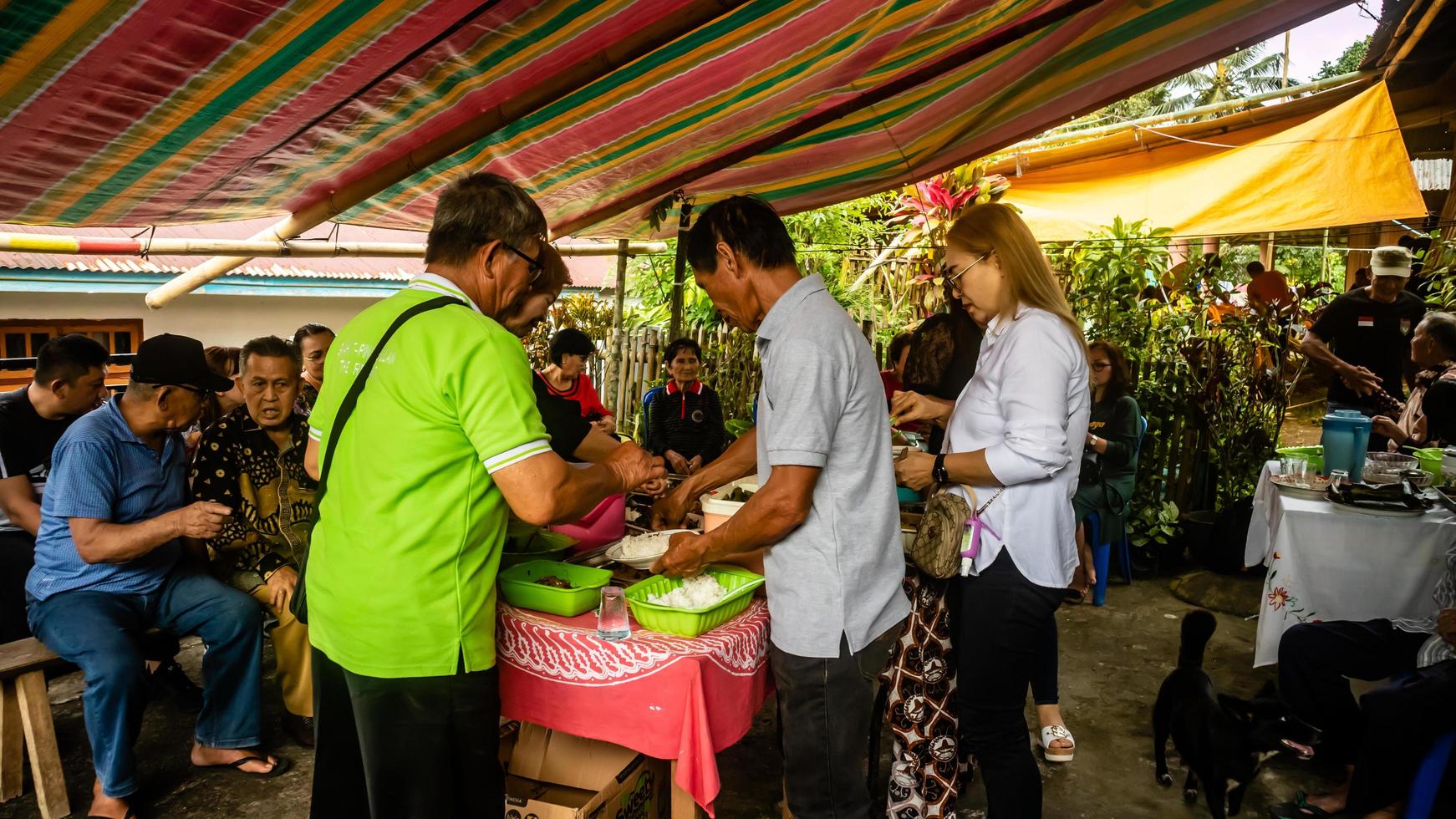 south minahasa, Indonesia January 2023, the family get together on holidays photo