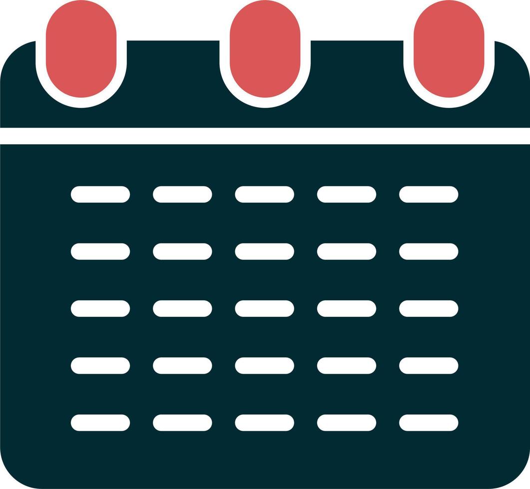 Monthly Calendar Vector Icon