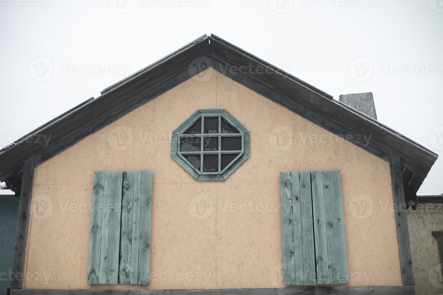 Old house. Wild West Scenery. Cardboard houses. photo