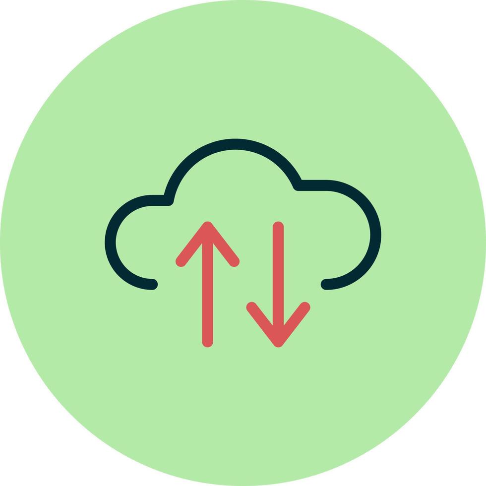 Cloud Data Vector Icon