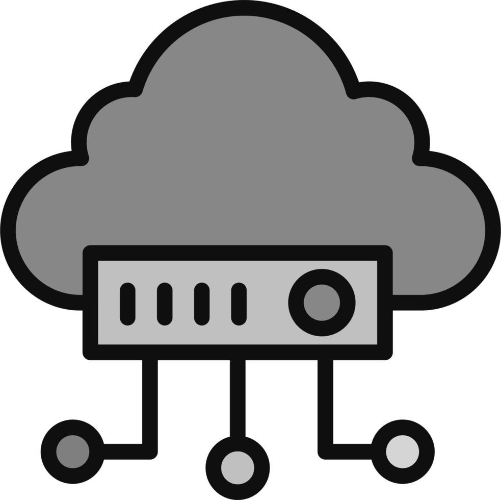 Cloud Network Vector Icon