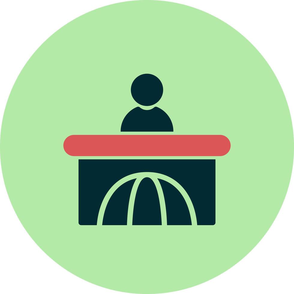 News Anchor Vector Icon