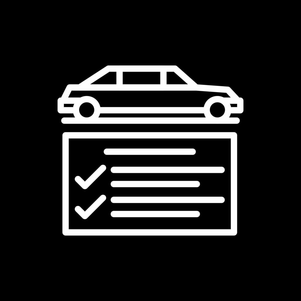 Car Check Vector Icon Design