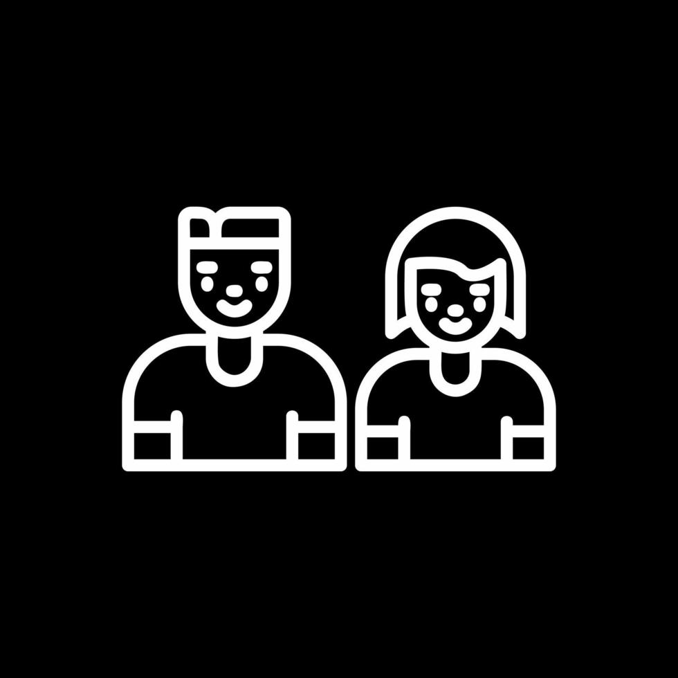 diseño de icono de vector de pareja