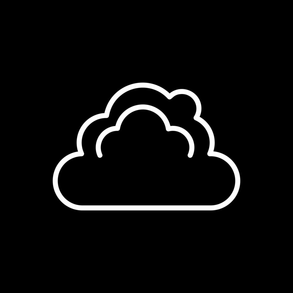 diseño de icono de vector de nube