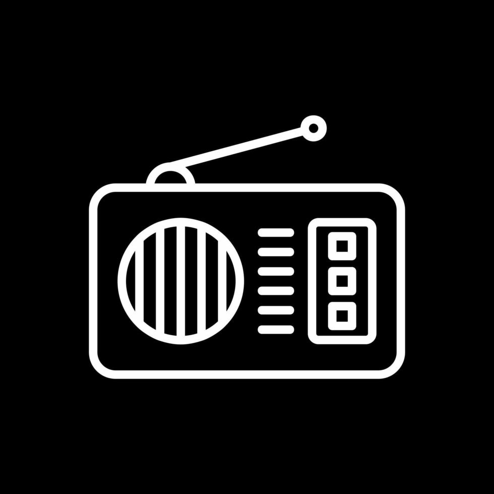 diseño de icono de vector de radio