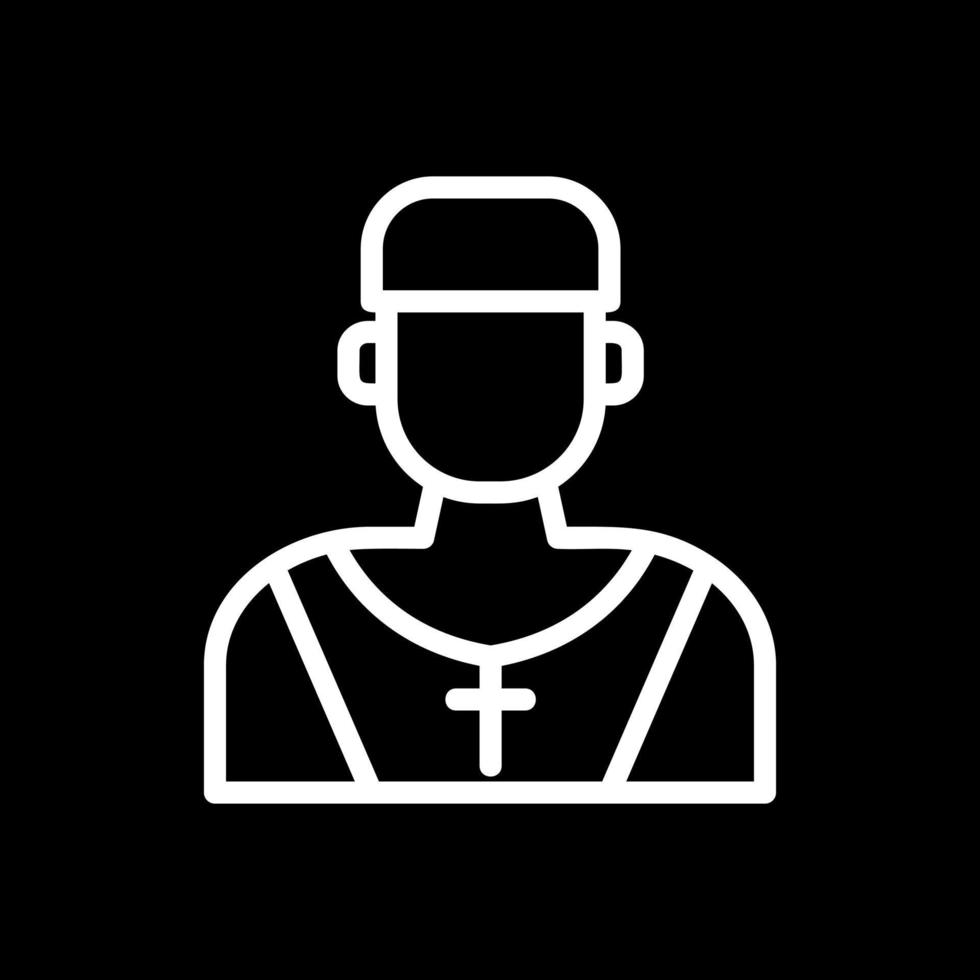 Priest Vector Icon Design