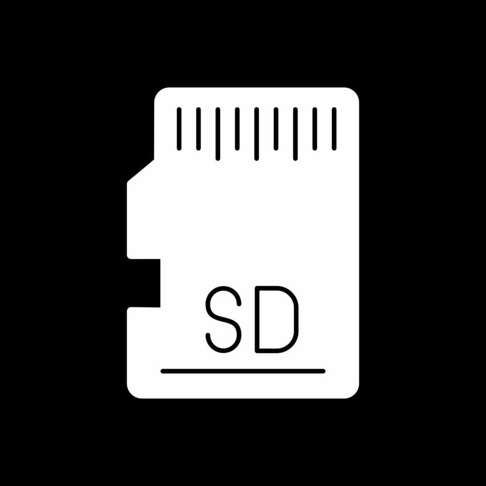 diseño de icono de vector de tarjeta sd