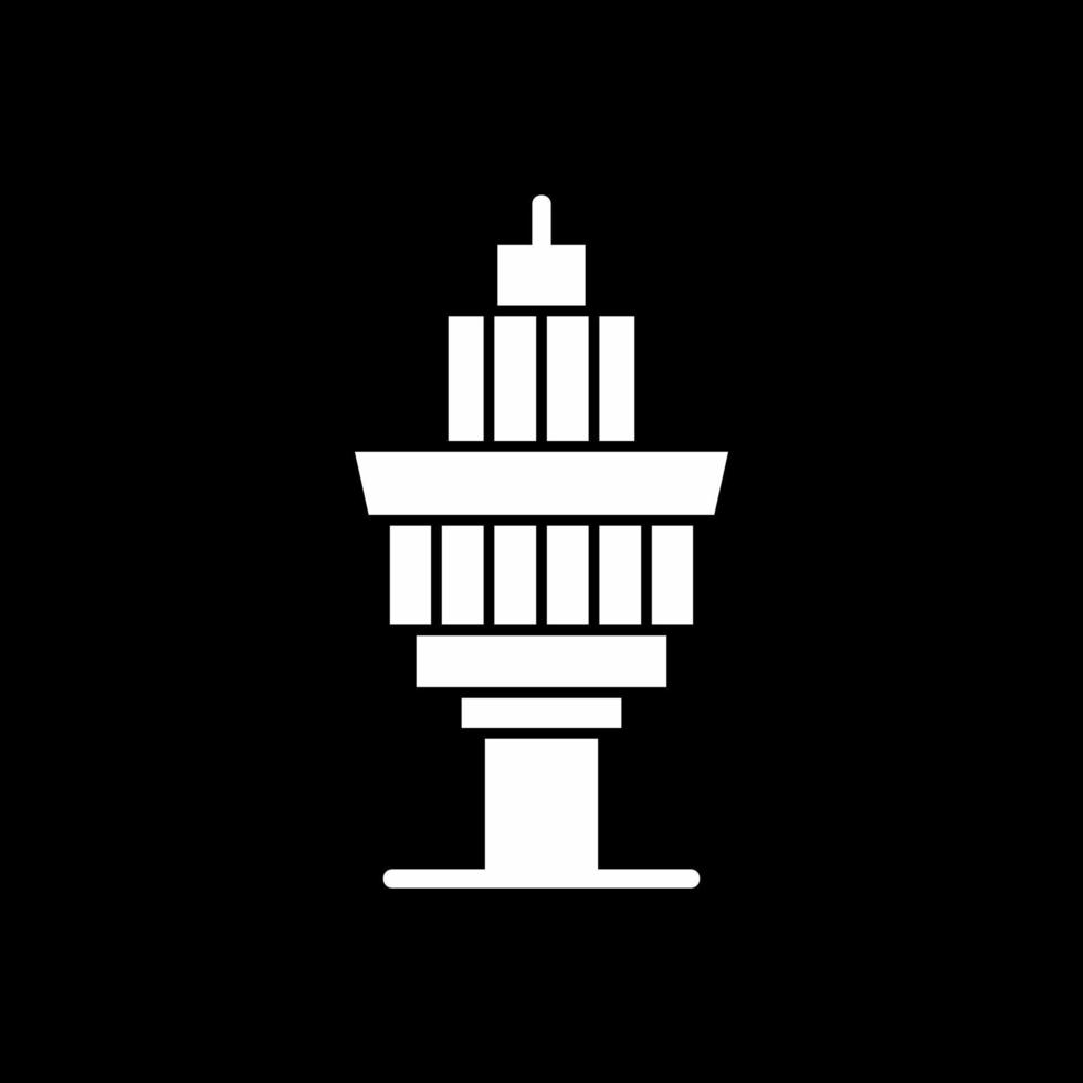 Control Tower Vector Icon Design