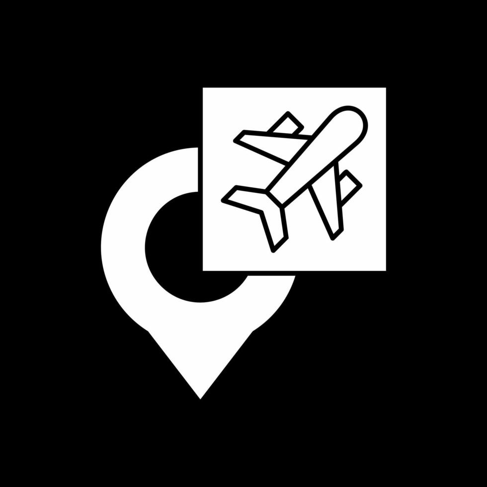 Airport Direction Vector Icon Design