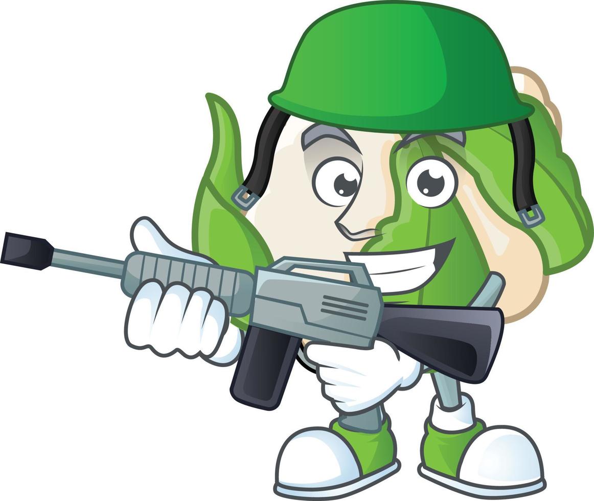 Cauliflower cartoon character style vector