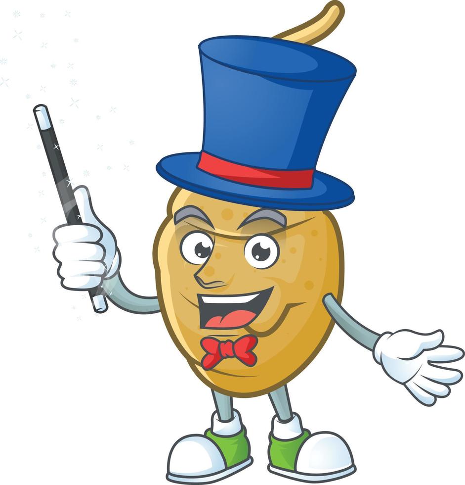 Jerusalem artichoke cartoon character style vector