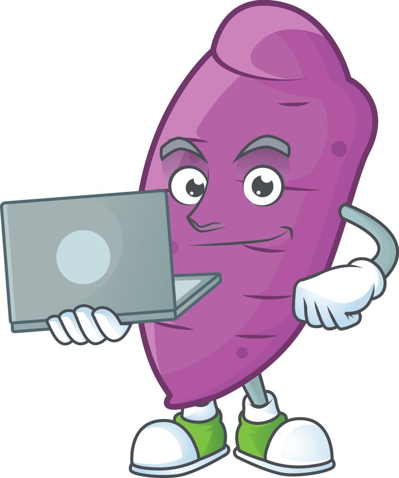 Okinawa yaw cartoon character style vector