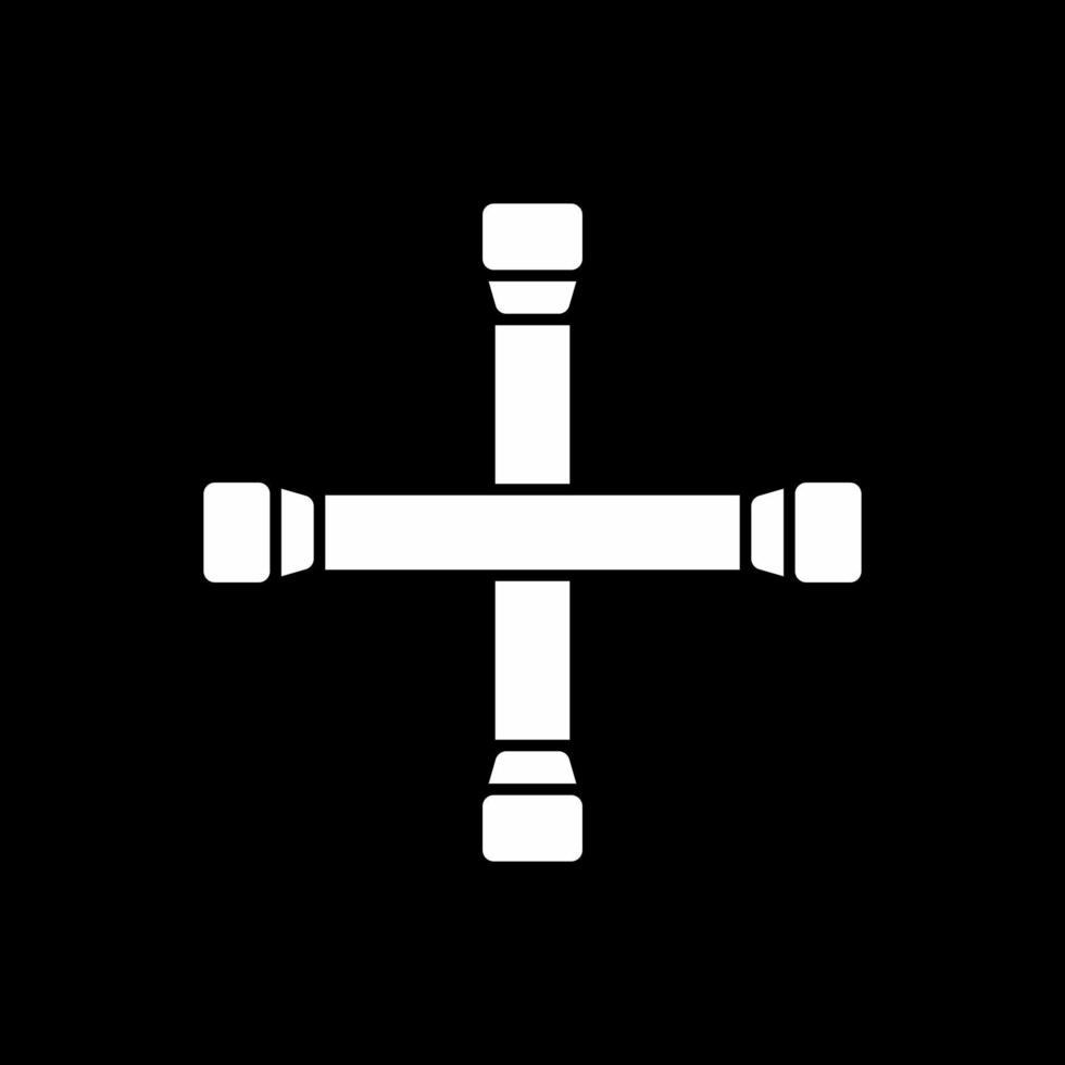 Lug Wrench Vector Icon Design