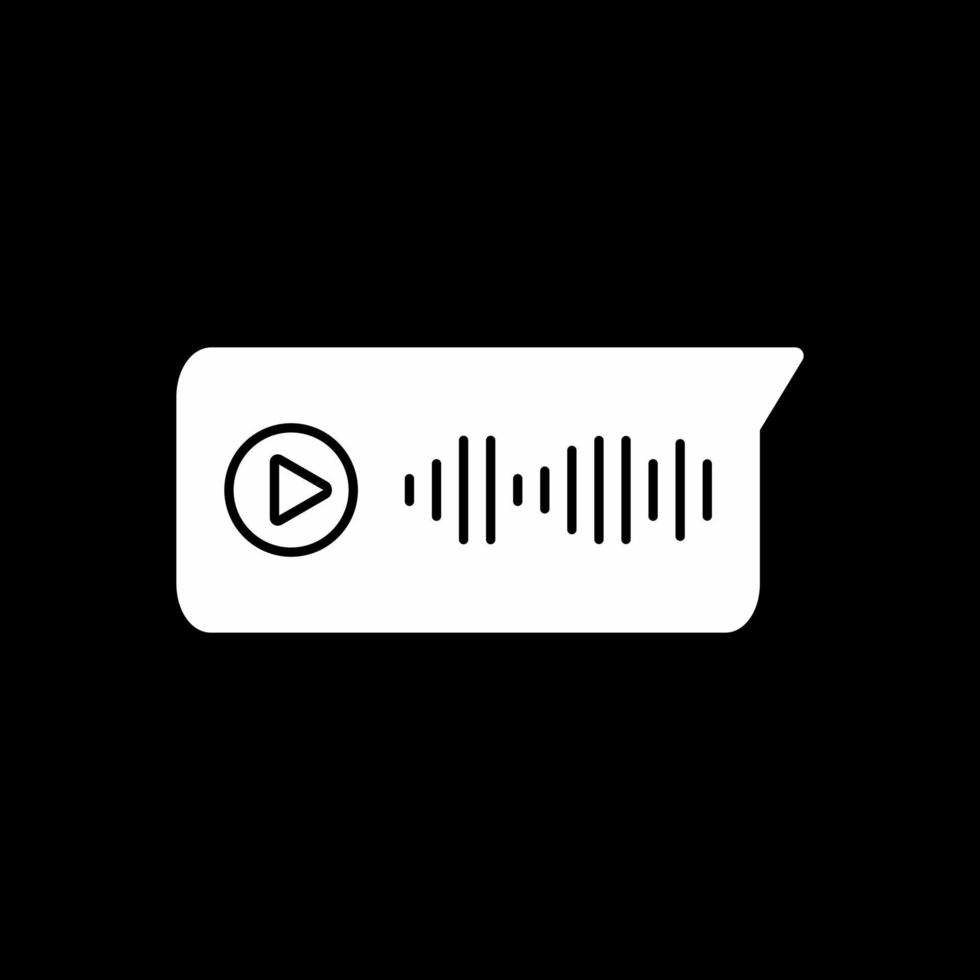 Voice Message Vector Icon Design