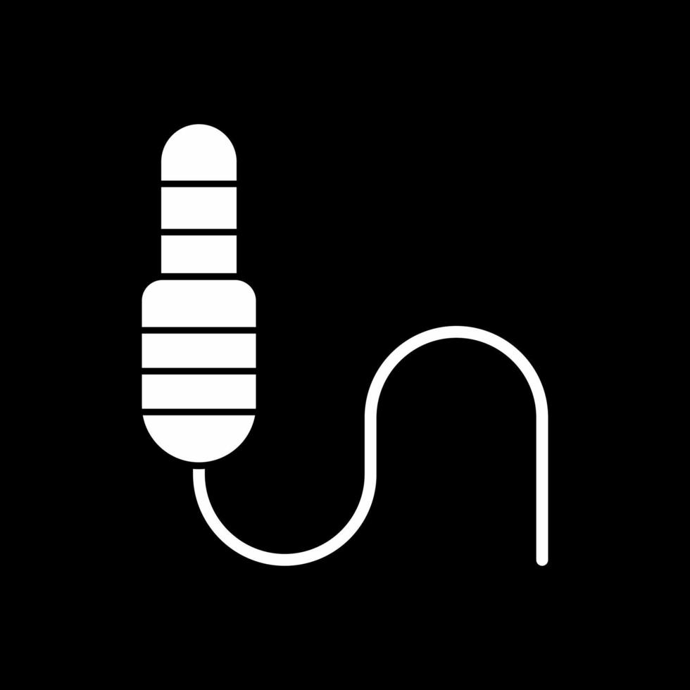 diseño de icono de vector de conector de audio