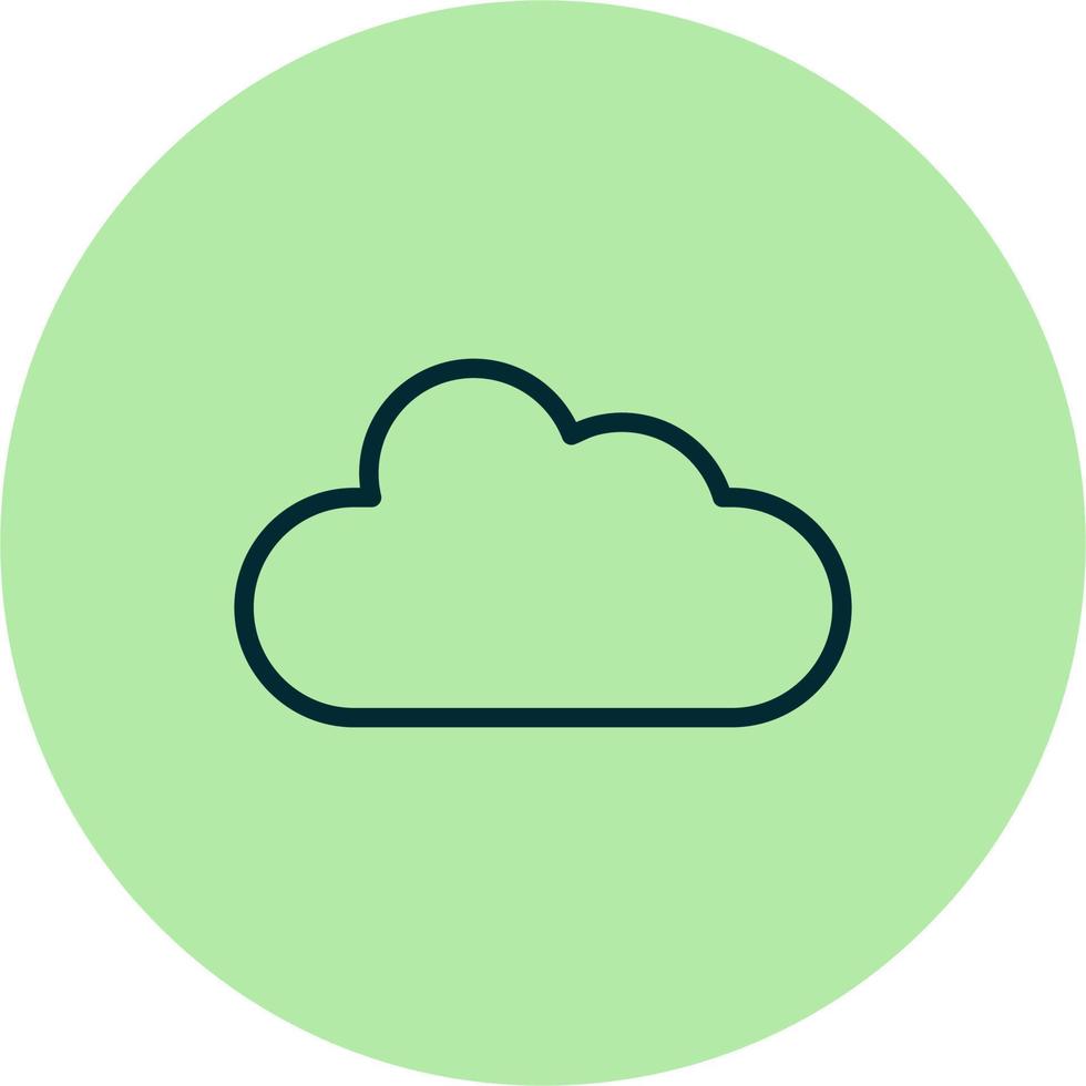 icono de vector de nube