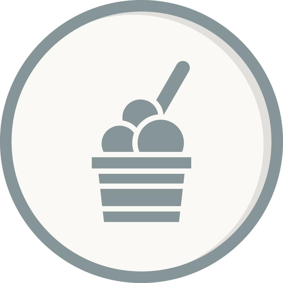 Ice Cream Balls On Cup Vector Icon