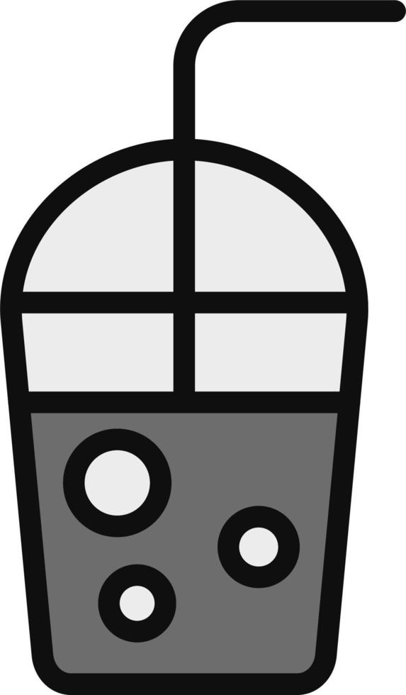 Milkshake With Straw Vector Icon