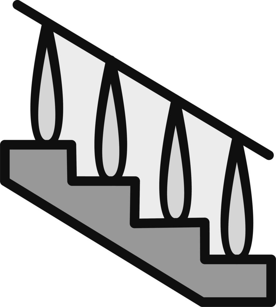 icono de vector de escaleras