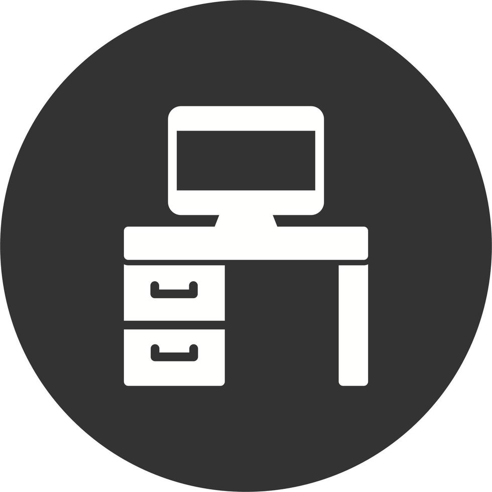 icono de vector de mesa de trabajo