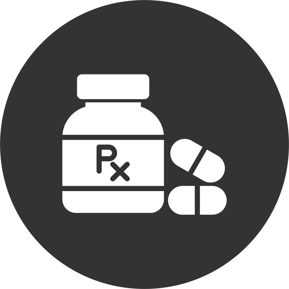 Pills Bottle Vector Icon