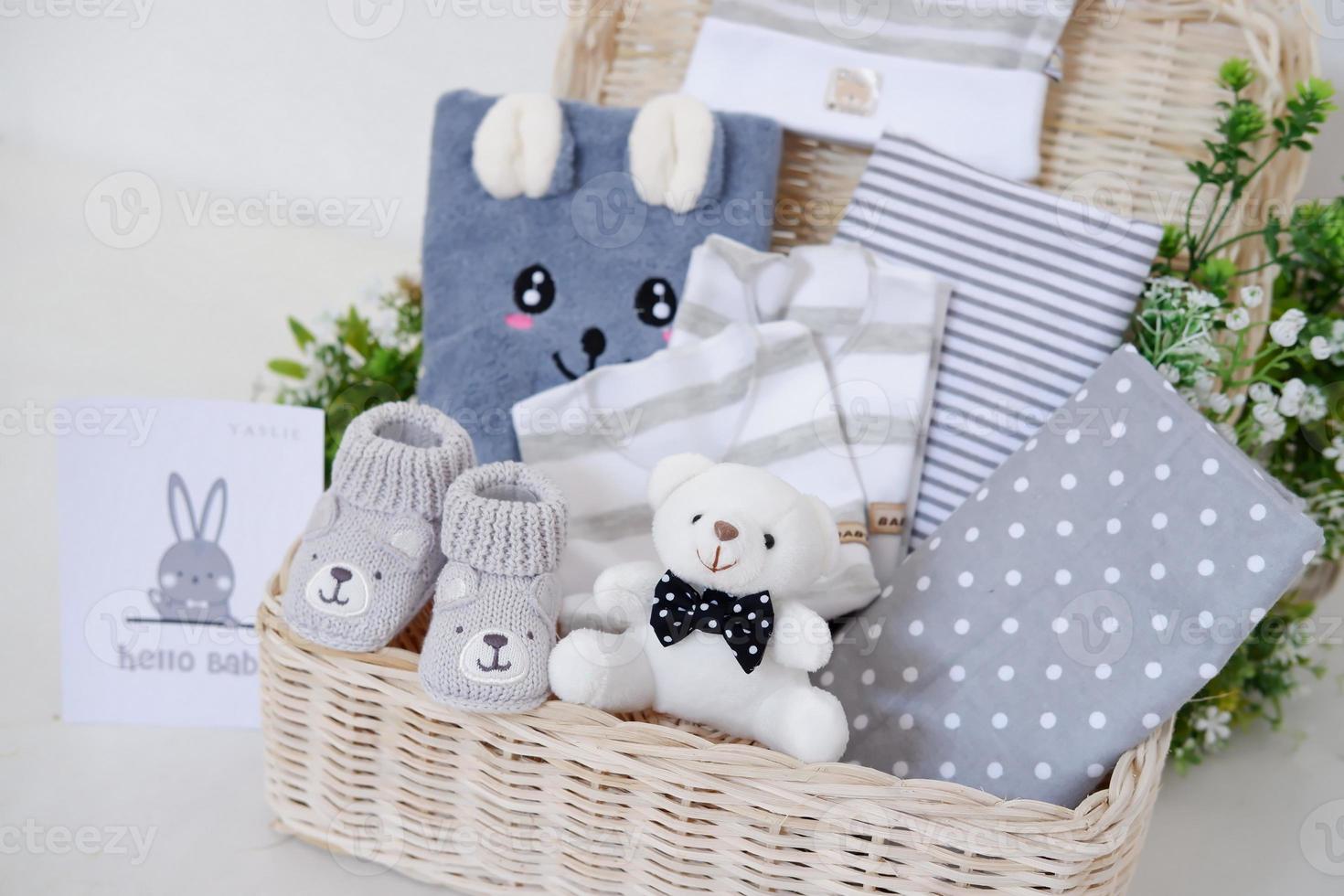 cute baby hampers as a background photo