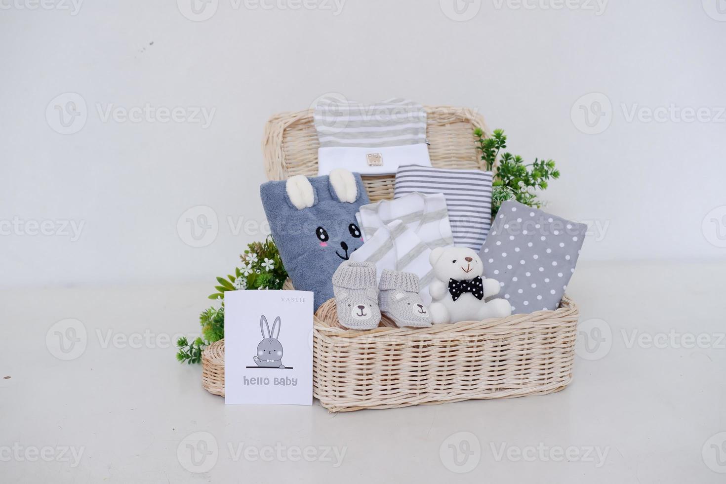 cute baby hampers as a background photo