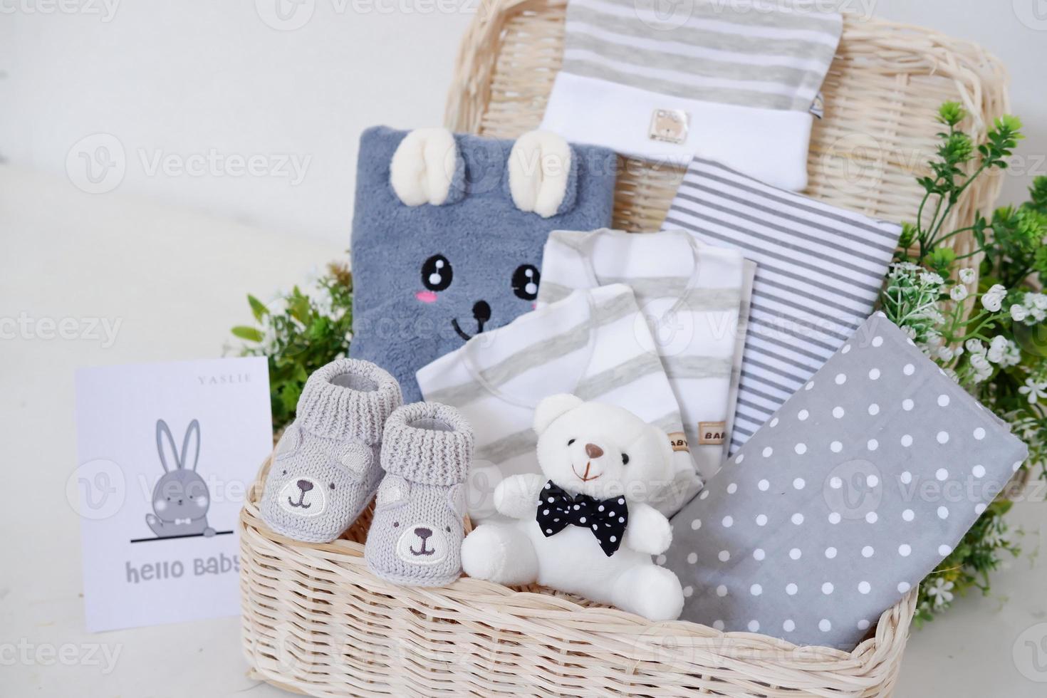 cute baby hampers as a background photo