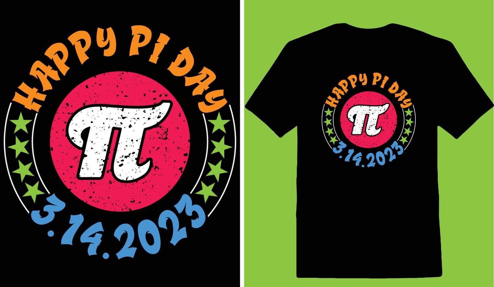 Happy Pi Day 3.14.2023 03 T-shirt vector