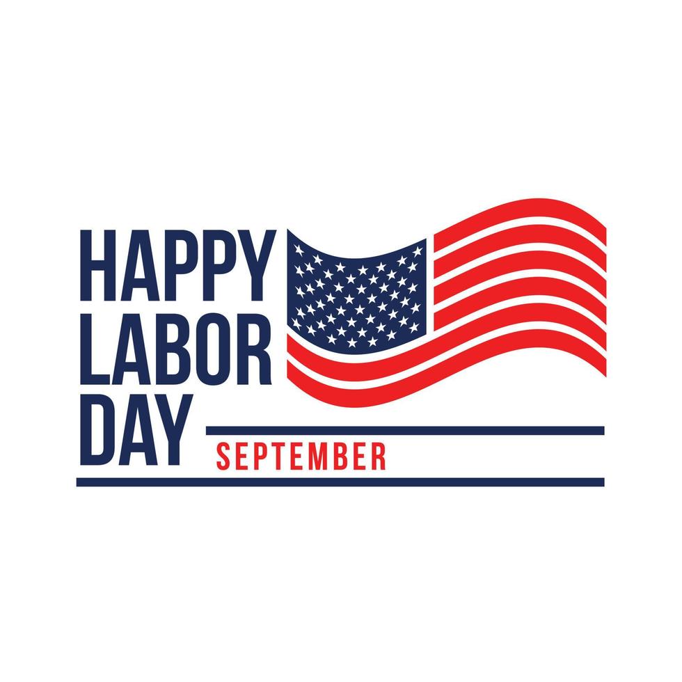 Labor Day lettering USA background vector illustration for strong men