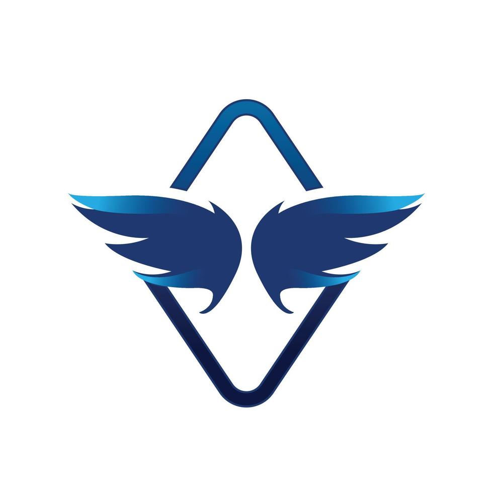 Abstract handshake, wings vector logo . Delivery, business, cargo, success, money, deal, contract, team, cooperation symbol icon. Corporate financial sign.