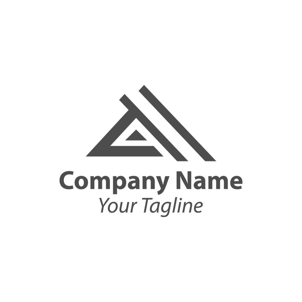 último logo diseño. el letra un logo. un icono con el primero último nombre de el empresa o marca es el último marca logo. vector