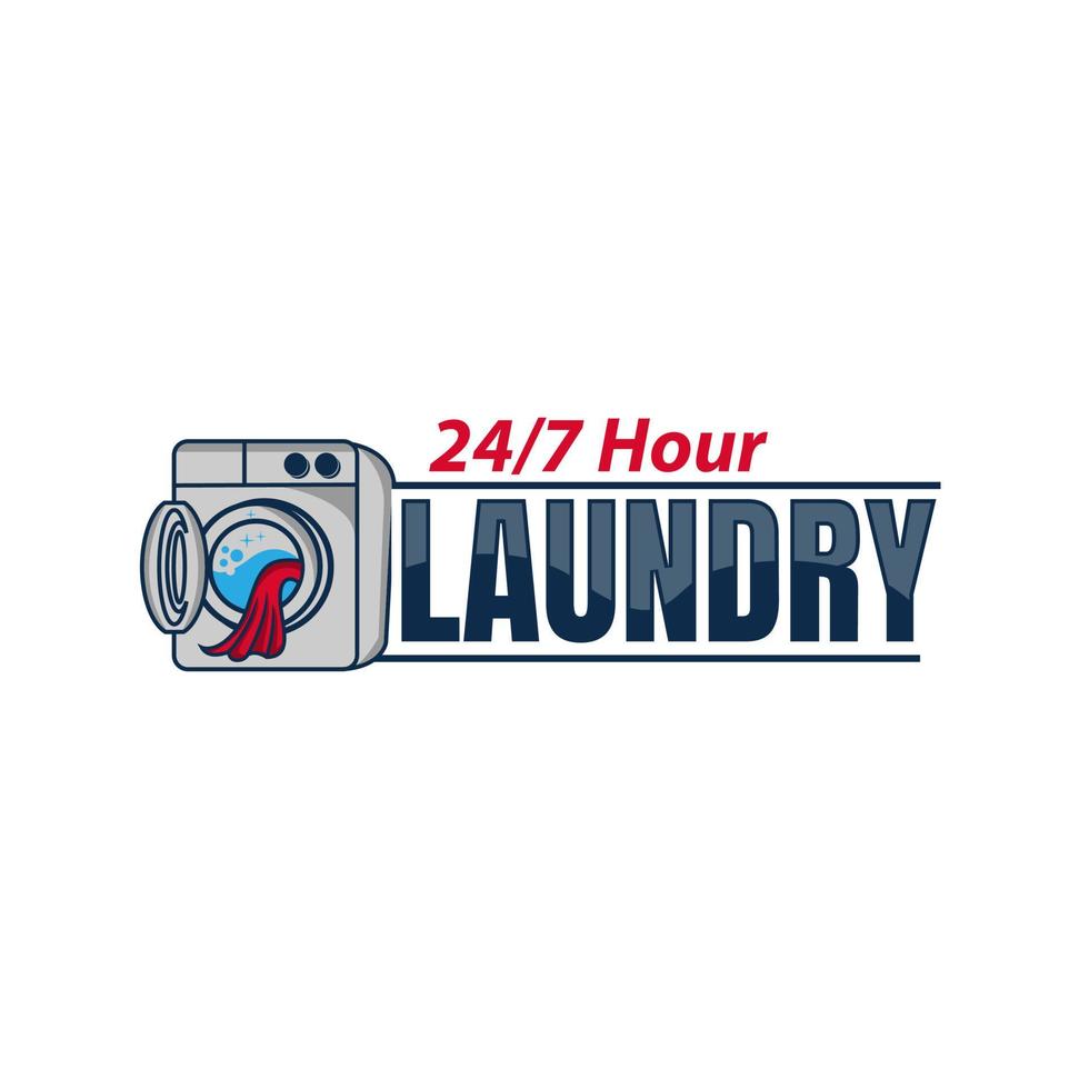 Laundry Label and Logo,Washing Machine, Laundry Washer, Good for business logo. vector illustration