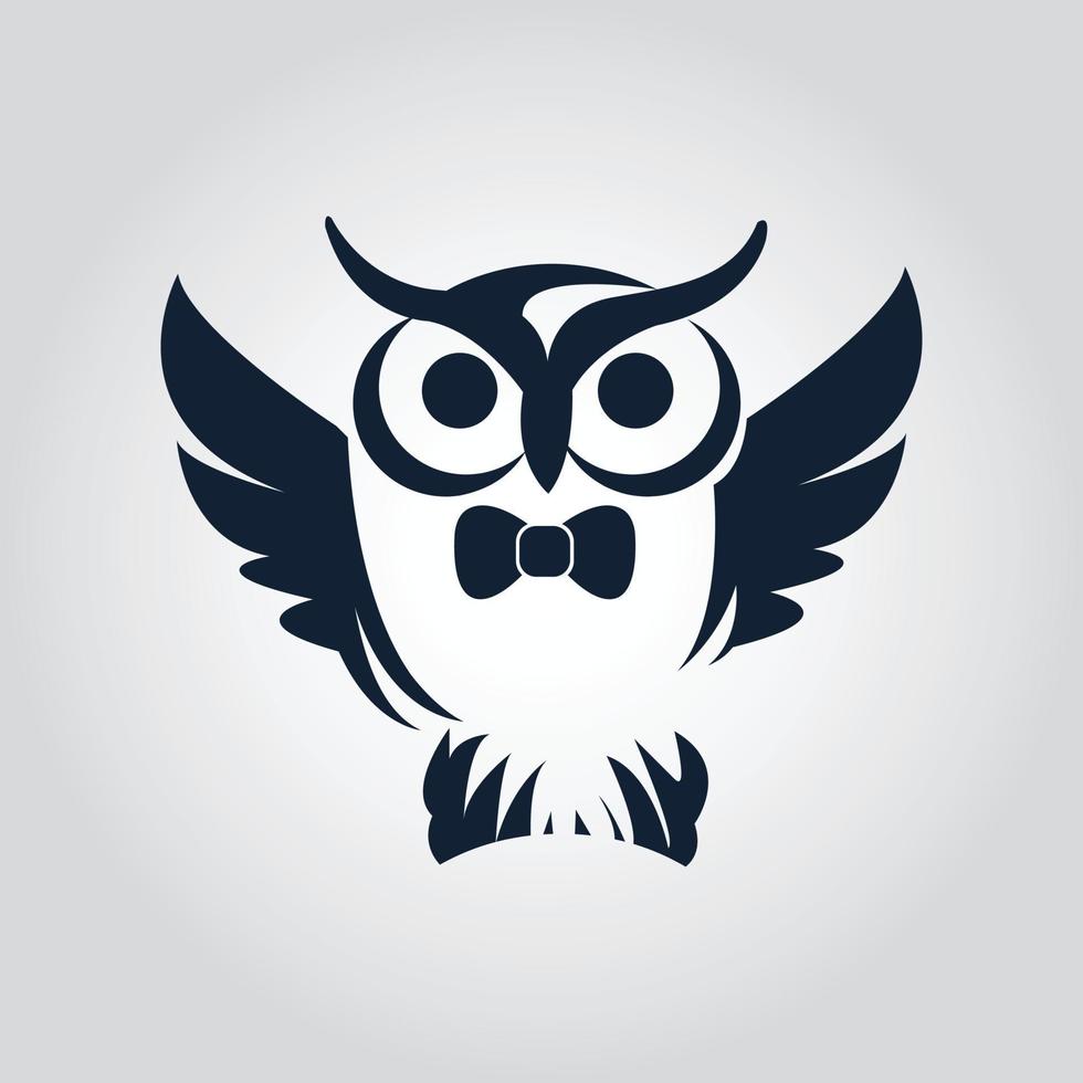 Owl logo vector in modern colorful logo design