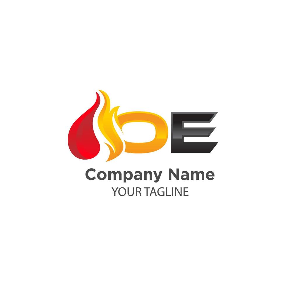 gas logo design vector , flame illustration on white background.