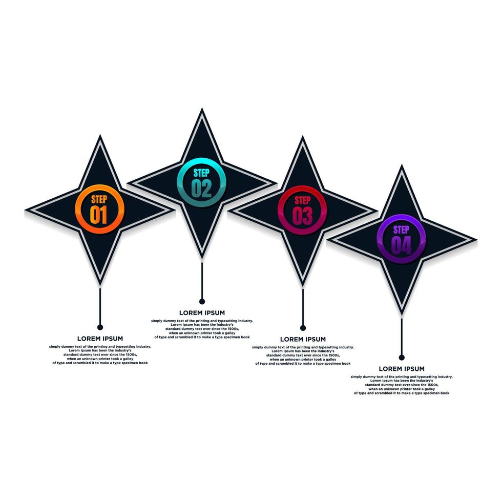 Business data visualization. Process chart. Abstract elements of graph, diagram with steps, options, parts or processes. Vector business template for presentation. Creative concept for infographic.