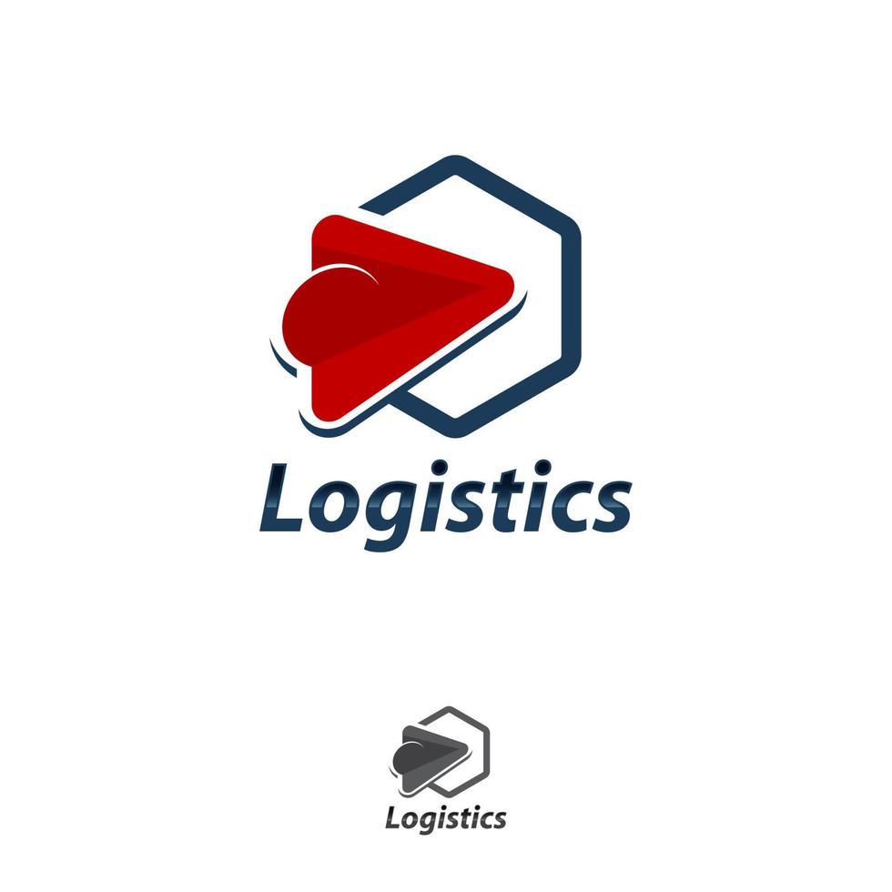 Logo for logistics and delivery company vector