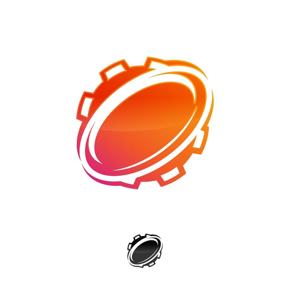 el mejor equipo creativo, divertido y colorido con anillos orbitales. diseño de concepto de símbolo de anillos web de órbita de tecnología. ilustración vectorial eps.10 vector