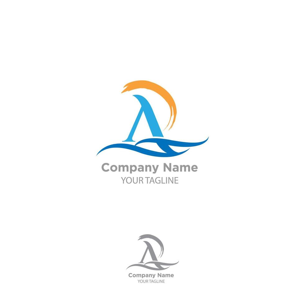Initial A modern monogram and elegant logo design, Professional Letters Vector on white background