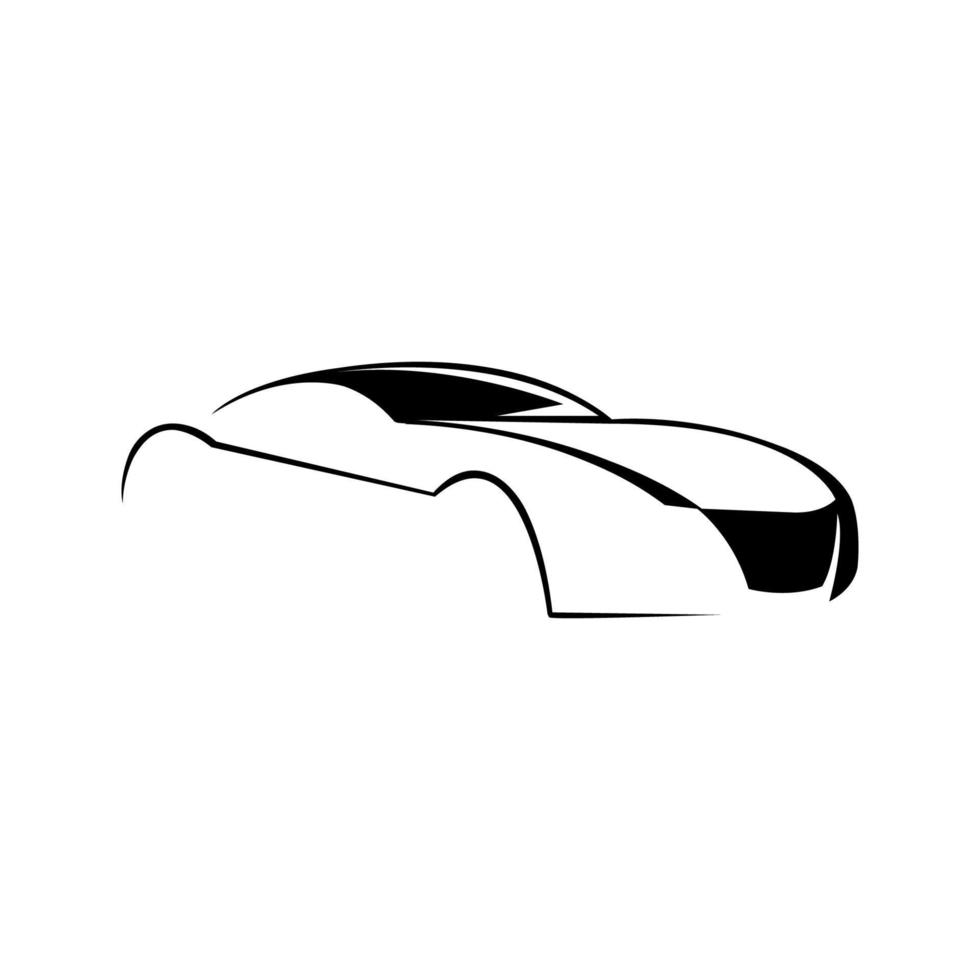 logotipo de coche, emblemas, insignias e iconos aislados en fondo blanco. vector