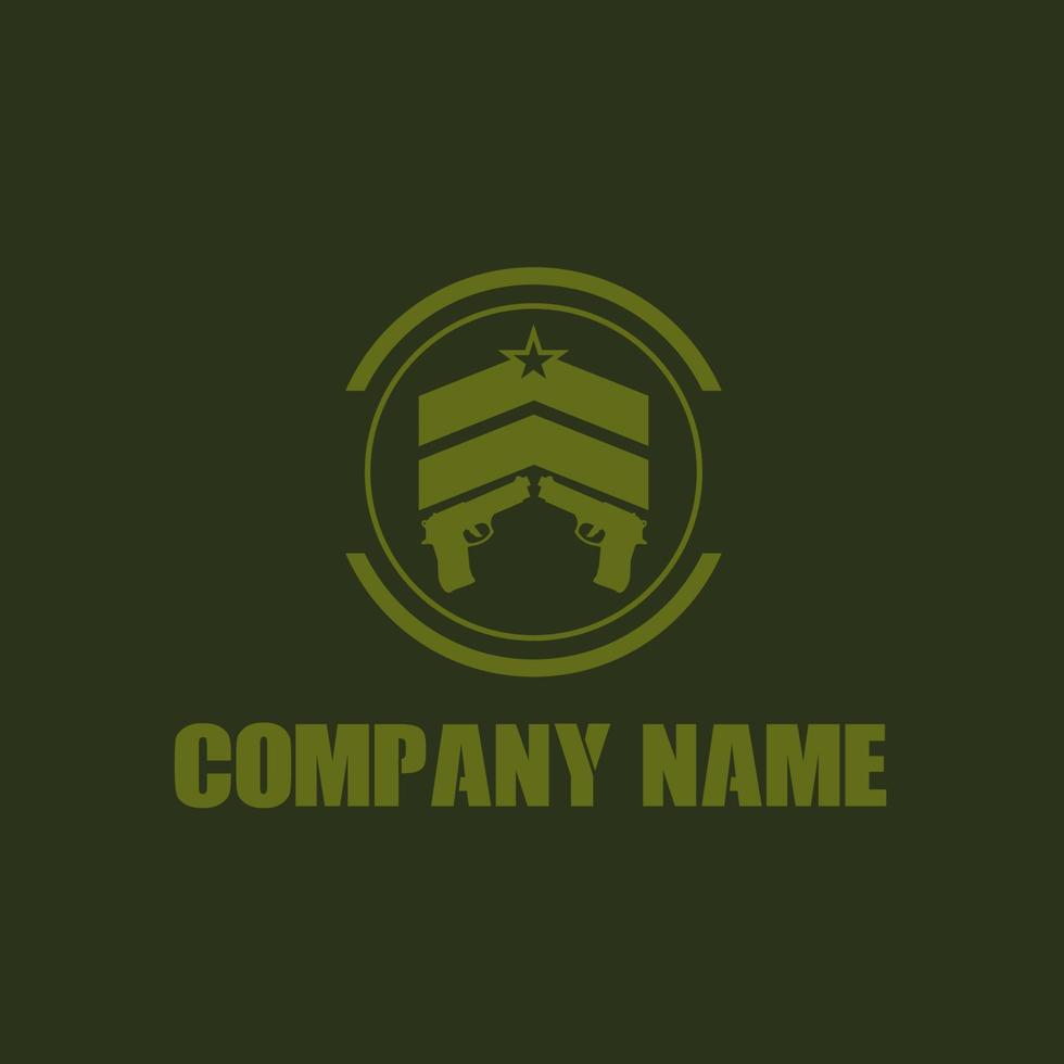 Military and armored vehicles logo and badges. Graphic template. Vector illustration