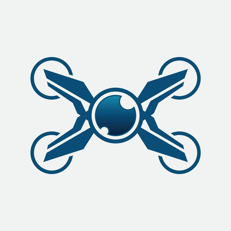 Drone vector logo. Drone modern icon. Drone icon sign for logo