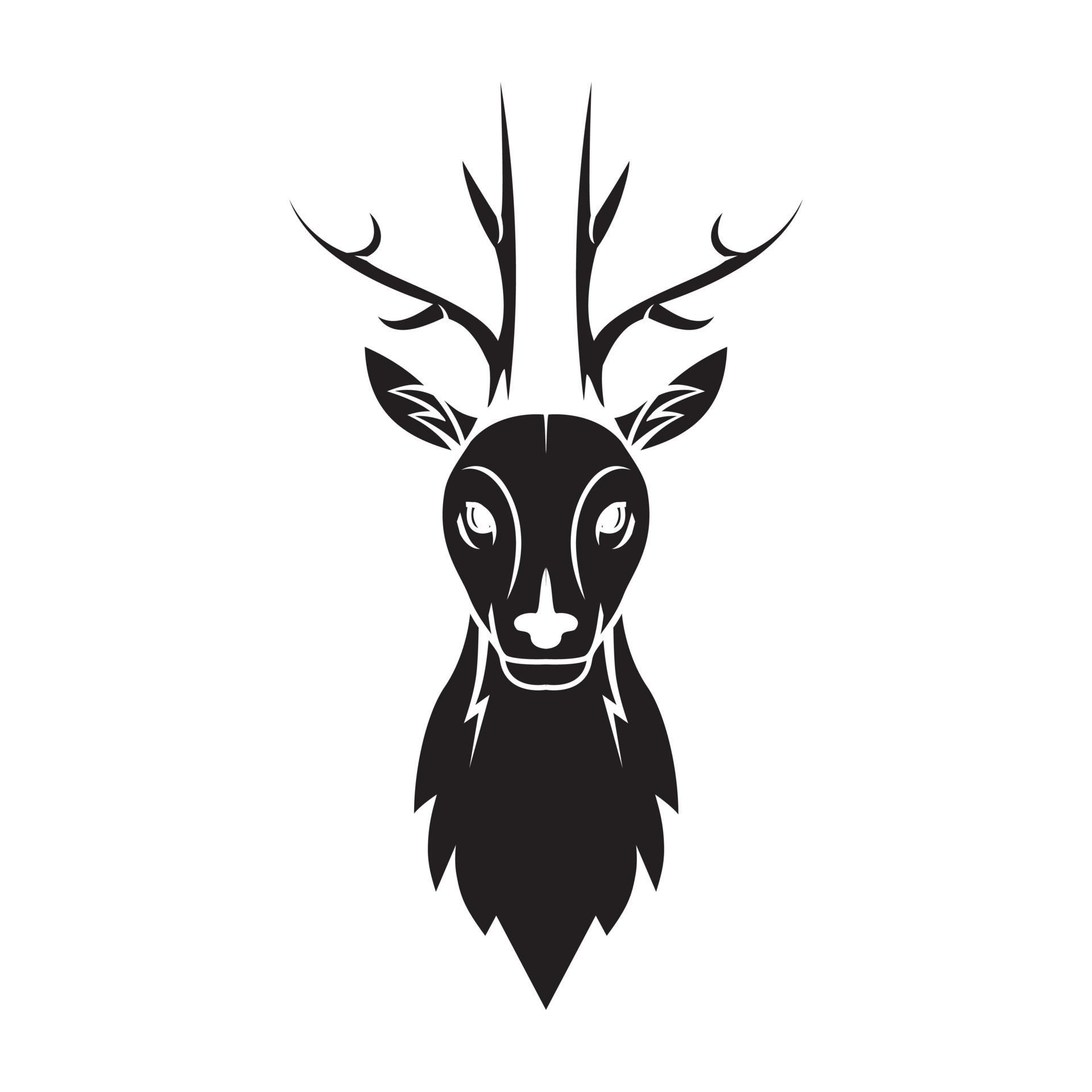 Deer Head tattoo illustration 19797109 Vector Art at Vecteezy Deer Head tattoo illustration 19797109 Vector Art at Vecteezy