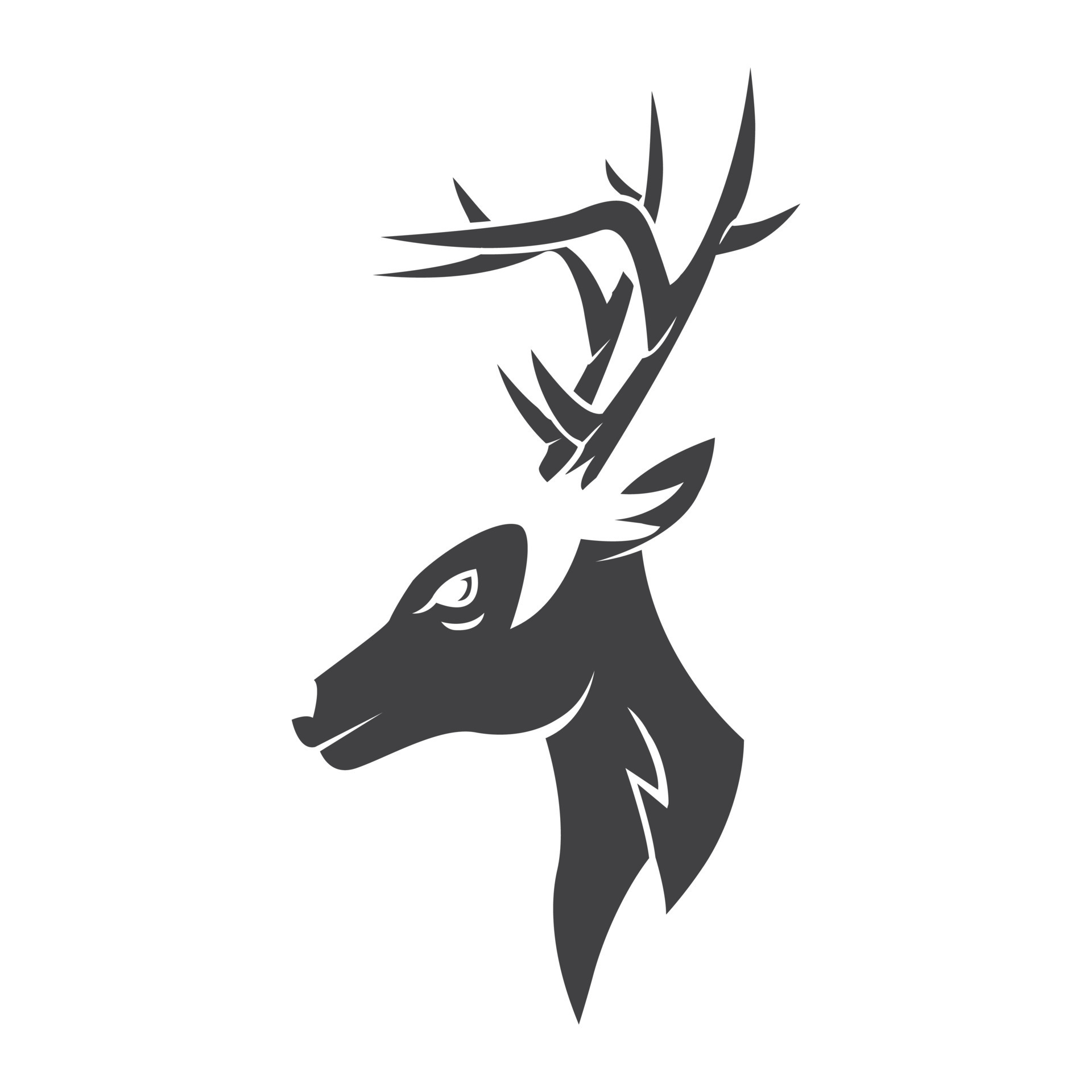 Deer Head tattoo illustration 19797151 Vector Art at Vecteezy Deer Head tattoo illustration 19797151 Vector Art at Vecteezy