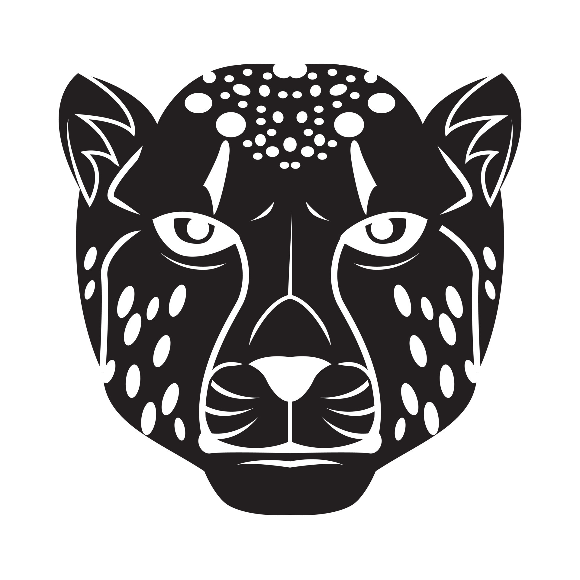 Cheetah Face tattoo illustration 19797158 Vector Art at Vecteezy