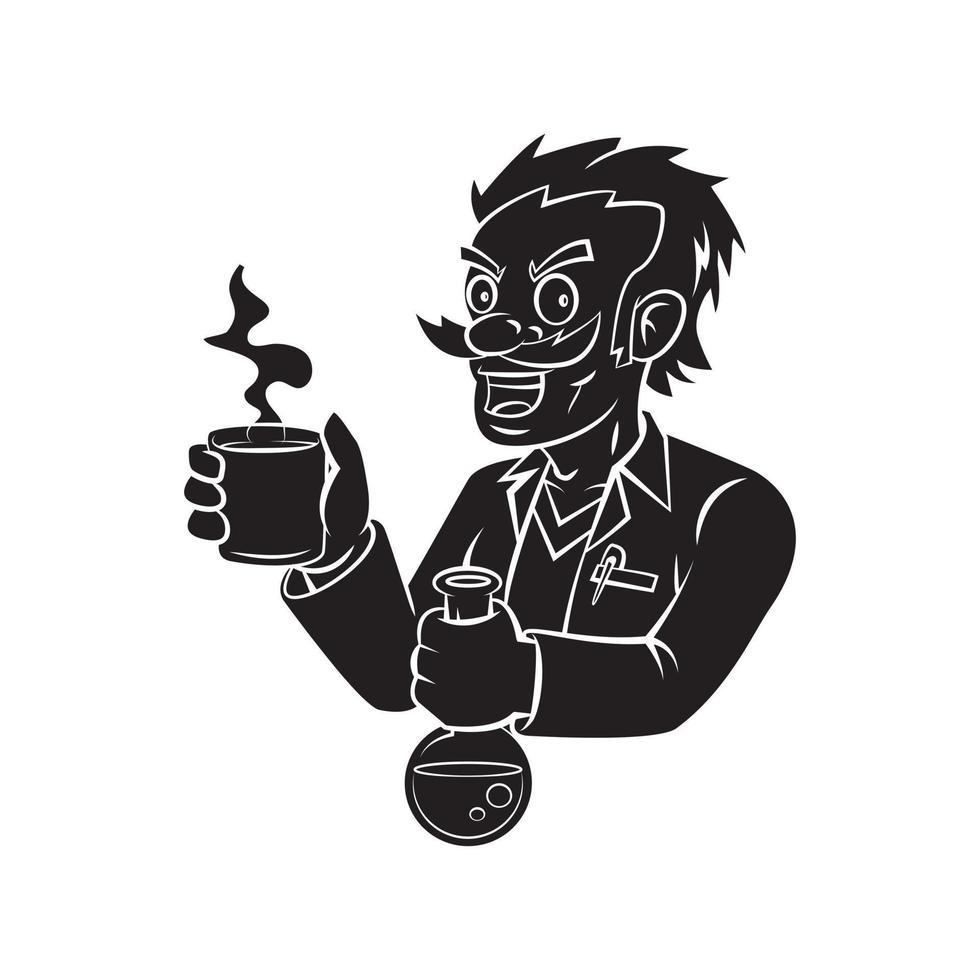 Professor tattoo illustration vector