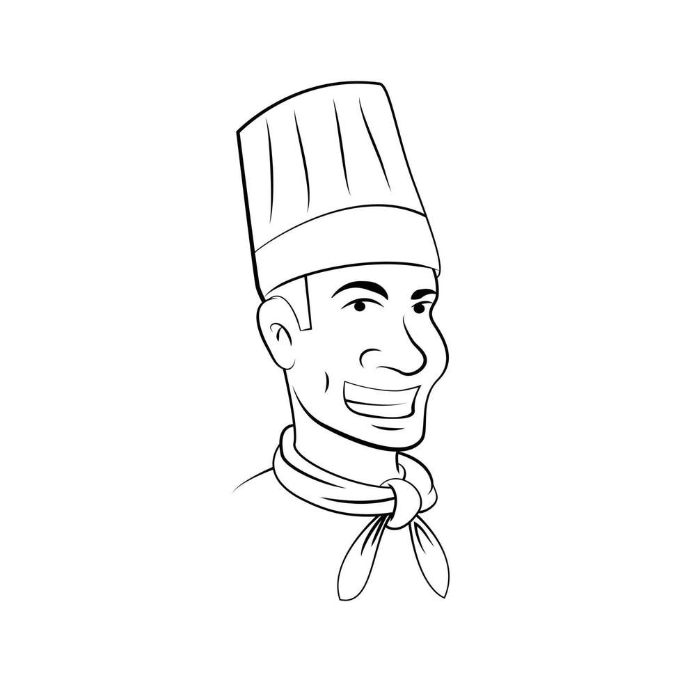 Chef Symbol vector on white background